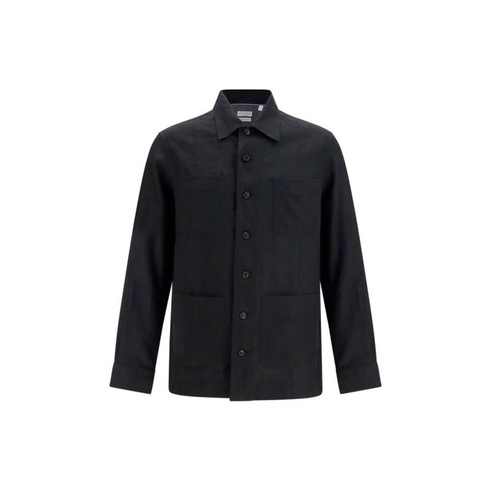 Brunello Cucinelli Men Linen Shirt